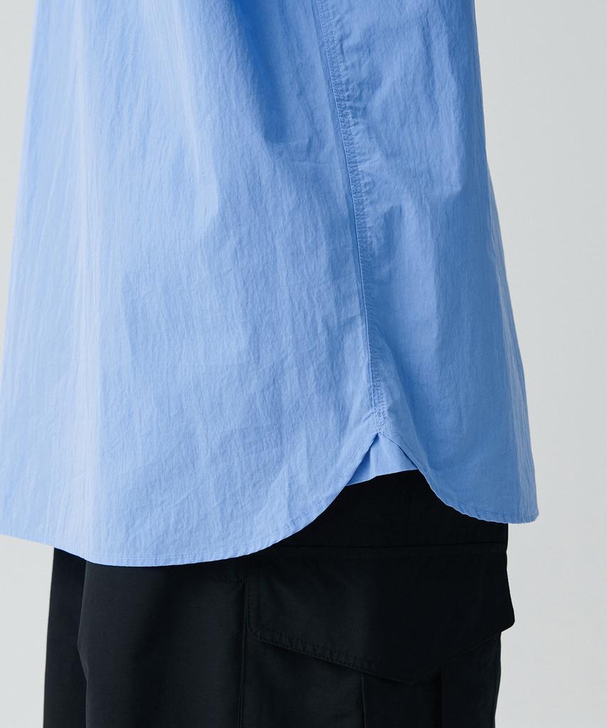 MUSINSA STANDARD [City Leisure] Cn Oversized Short Sleeve Shirt [Socks Blue]