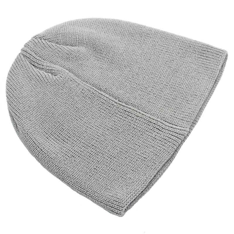 Мужская осенне-зимняя теплая шерстяная шапка, вязаная шапка, однотонная защитная шапка для ушей, шапочки с черепами, шапка с рукавами