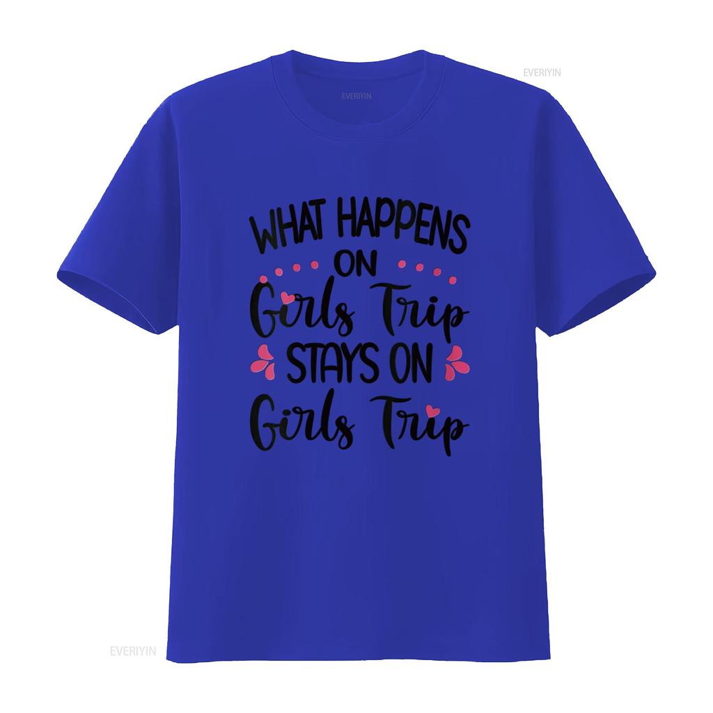 Женская футболка What Happens On Girls Trip Stays Travel винтажная стираная уличная одежда эластичная мягкая унисекс дизайнерская одежда