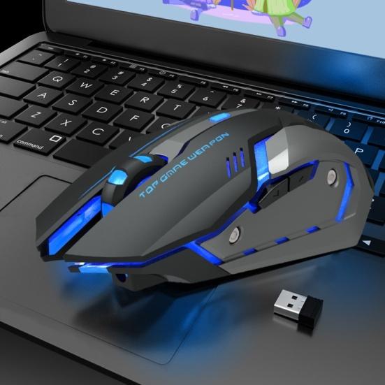 T1 Эргономичная 2,4G перезаряжаемая бесшумная оптическая беспроводная игровая USB-мышь с подсветкой
