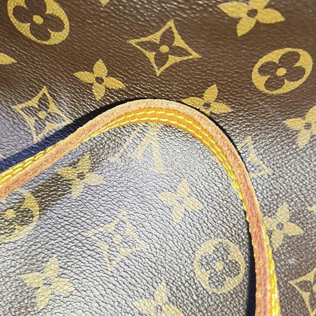 [Б/У] Сумка-тоут Neverfull Mm Monogram из канвы с покрытием и кожаной отделкой - Удовлетворительное состояние #1J2U9N6