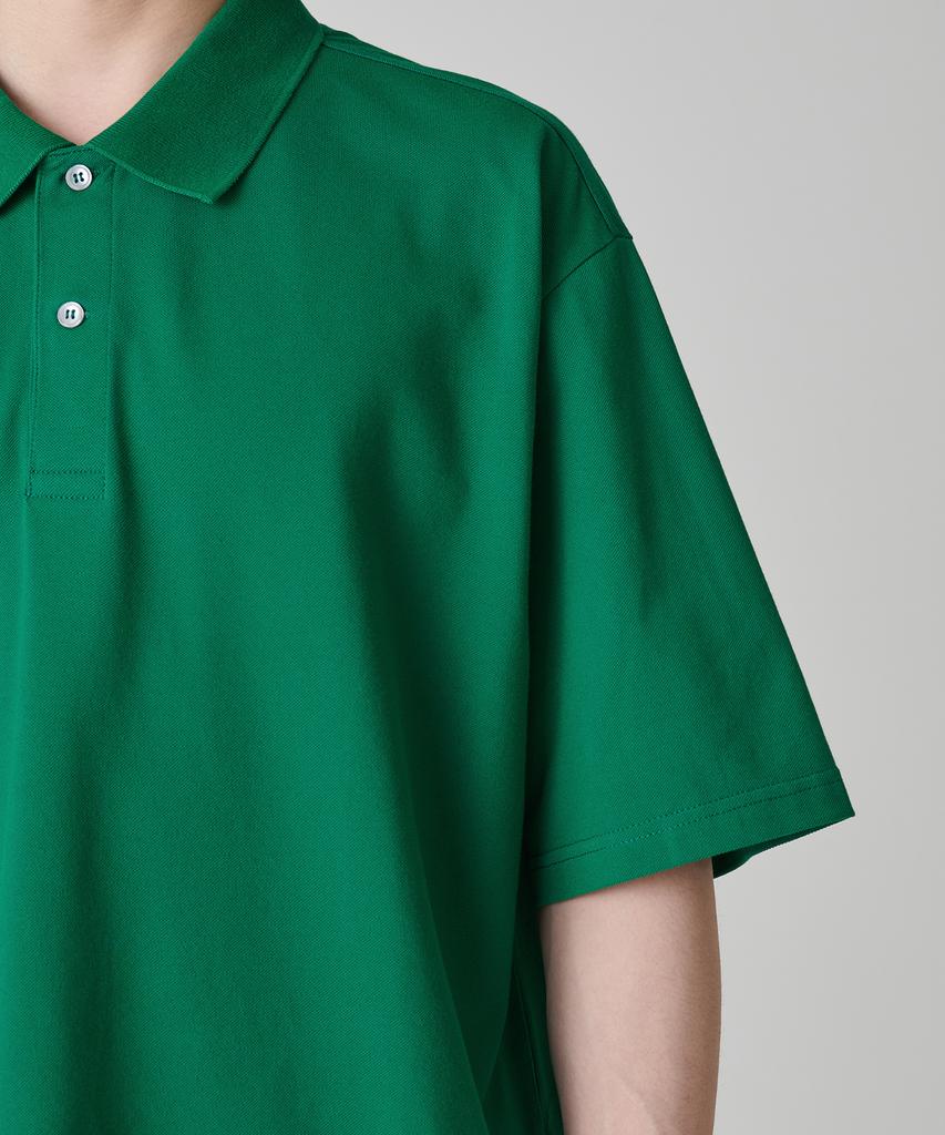 MUSINSA STANDARD [Cooltandard] Oversized Pique Polo Shirt [Irish Green]