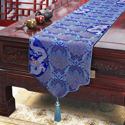 Настольный флаг в китайском стиле, облако, парча, атласный настольный флаг, классический чайный столик, скатерть в полоску, чайный столик, чайный коврик, флаг-кровать
