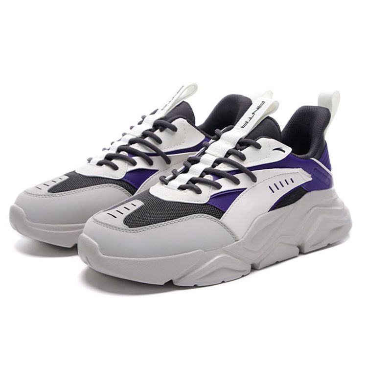 Anta Серия Lifestyle Ткань Синтетическая кожа Нескользящие Износостойкие Дышащие Легкие Низкие Спортивные Повседневные Туфли Мужские Кроссовки 912038820-7