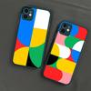 Geometric Bauhaus Art For IPhone 16 15 14 13 12 11 Pro Max X XS MAX Plus Translucent Black Phone Cover