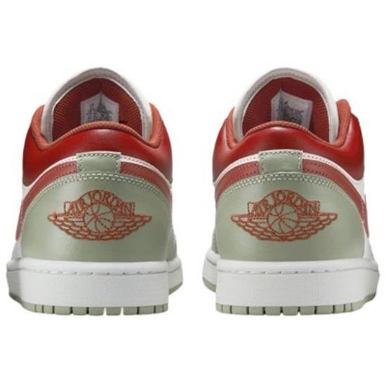 Jordan Air Jordan 1 Низкие винтажные баскетбольные кроссовки Унисекс Зеленые 553558-133