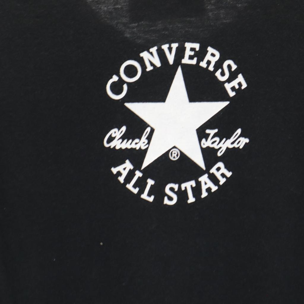 Converse Футболка с коротким рукавом черная Женская Б/у