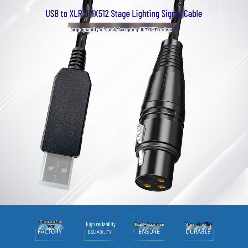 USB-кабель для отладки DMX-консоли RS485 для управления сценическим освещением