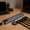 Многопортовый концентратор Type-C: USB-разветвитель с HDMI, Ethernet и док-станцией «восемь в одном».