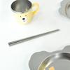 Детские вакуумные палочки для еды из нержавеющей стали, серебряные, один предмет, 2 шт.