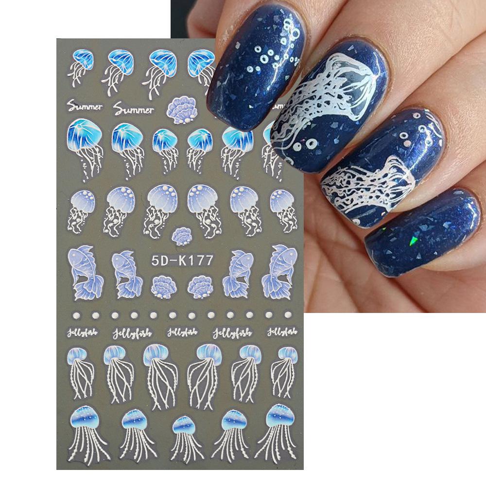 5D наклейки для ногтей, кружевной свадебный дизайн, акриловый слайдер с цветочным тиснением для ногтей, руководство по французскому дизайну ногтей, Золотая фольга