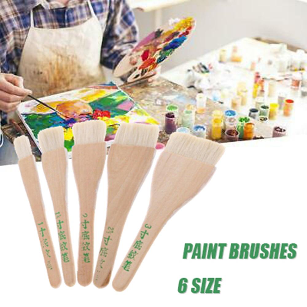 Wood Handle Acrylic Painting Art Supplies Paint Brushes Drawing Brush Student Stationary