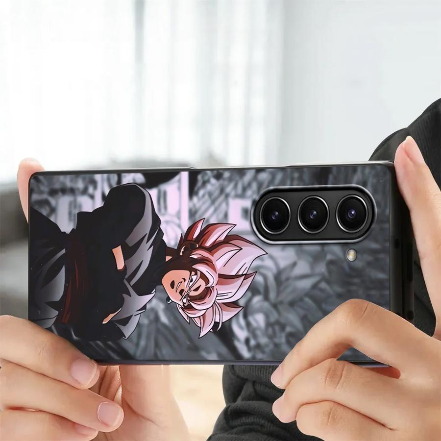 Чехол для Samsung Galaxy ZFold6 ZFold3 Z Fold 7 6 5 4 3 ZFold5 ZFold7 ZFold4 Задняя крышка телефона Аниме Dragon Balls