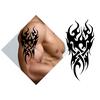 2pcs Tribal Totems Black Drgon Fire Fake Tattoos Waterproof Water Transfer Temporary Stickersr