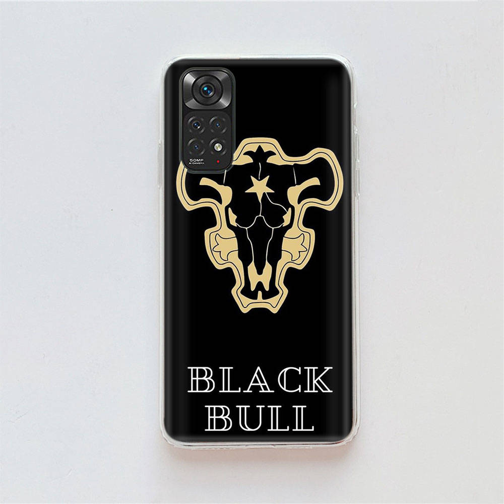 Чехол DT51 Black Clover Anime для Samsung A04 A14 A23 A34 A54 M23 M33 M52 M53 Realme 10 9 C30S C35 C55 VIVO Y02S Y21 Y33S Y51 X80 Pro Прозрачная крышка