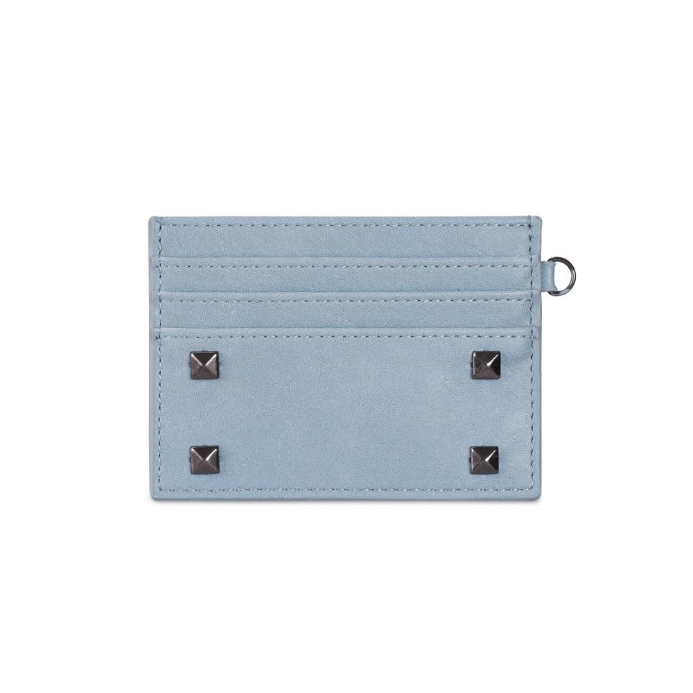Mini Size Ultra Thin Card Bag Solid Color Rivet Coin Purse Cute Multiple Slots Card Holder  Gift