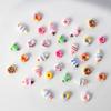30Pcs/Set 3D Summer Cartoon Donut Ice Cream Nail Jewelry Charms Decoration Diy Crafts Woman Manicure Art Accessories Gift Resin