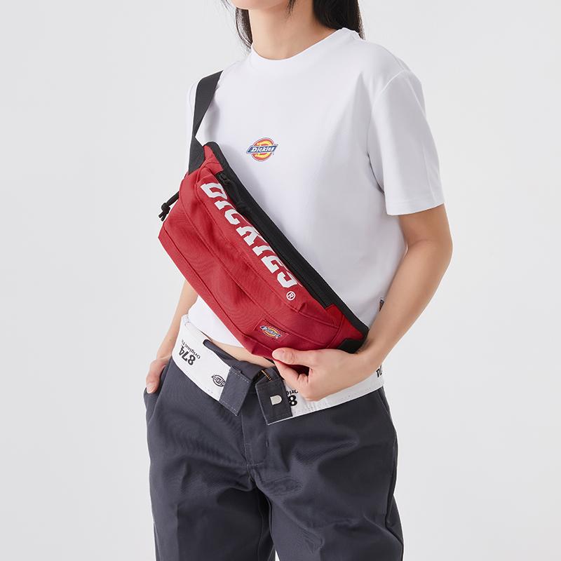 Dickies Классическая красная и белая сумка-пельмень с принтом букв, сумка на грудь, сумка через плечо, унисекс сумки 173U90LBB98RD03