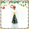 Recordable Christmas Tree Message in A Bottle W/ Playback Cork Christmas Tree Voice Message Bottle Ornament for Home Xmas Gift