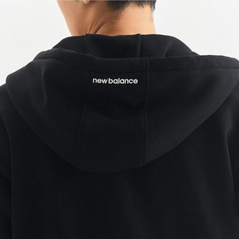 New Balance Толстовка с капюшоном Basic Logo Brushed на молнии Nbmdd41013