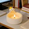 Подсвечник для кошки Милый котенок, греющий лапки, Подсвечник для чайной свечи, Смола, Мультяшный кошачий подсвечник, Украшение, Подарки для любителей кошек, Девушки, Женщины