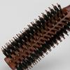 Wooden Handle Bristles Round Brush Portable Anti-static Thin Thick Long Straight Curly Hair Brush Women Girls Hair Styling Detangling Comb