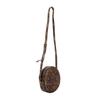 AUREN Women's Brown Round Studded Shoulder Bag