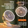 USB Rechargeable Clip-On Fan with Night Light for Dorms and Offices