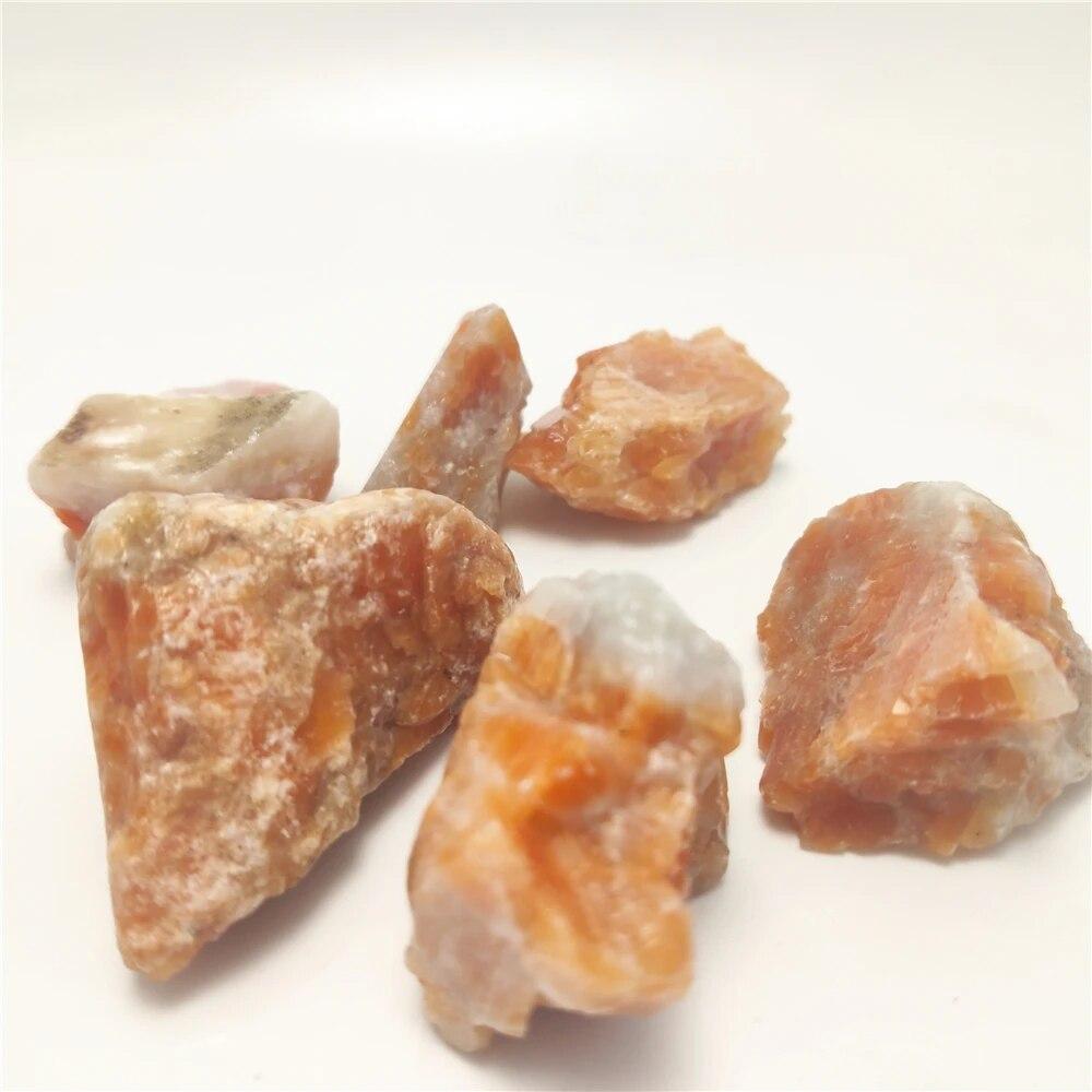 Natural Raw Sunstone Crystal Quartz Irregular Rough Mineral Specimen Reiki Healing Crystals Aroma Stone Collectible Decortio
