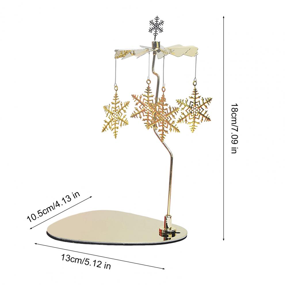 Карусель Вращающийся Подсвечник Золотая Карусель Подсвечник для Чайной Свечи с Вращающимся Поддоном Элегантный Декор Стола