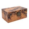 Wooden Jewelry Storage Box with Hinged Lid Decorative Jewellery Organizer Keepsake Box for Rings Earrings Necklaces Ancient Style
