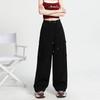 Grey Overalls Women's Summer Thin New High Waist, Wide Legs and Straight Casual American Sweatpants