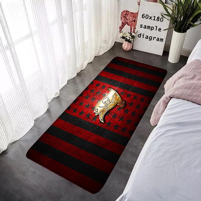 Foot Rug Welcome Floor Mat for Entryway Tampa Bay Buccaneers Bath Hallway Carpet Kitchen Water Absorbed Rugs Fluffy Home Decor