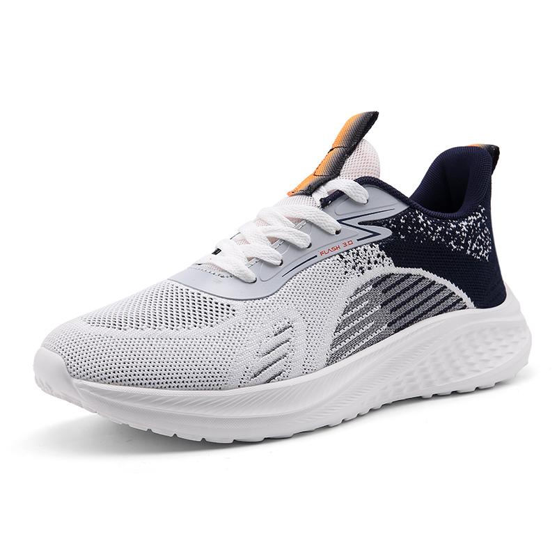 Модная мужская обувь для бега Летняя сетчатая обувь для активного отдыха и пешего туризма Мягкая подошва Легкая Тренировочная Дышащая Повседневная обувь для пробежек Tenis Masculino