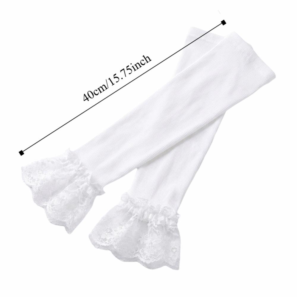 Y2K Womens Sleeve Lace Flower Ice Silk Arm Sleeves Sun Protection Arm Sleeves Clothes Accessories