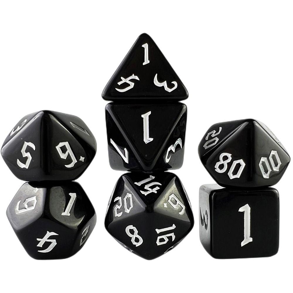 7pcs/set Acrylic D4 D6 D8 D10 For TRPG DND DND Dice Table Game Game Dice Polyhedral Dice