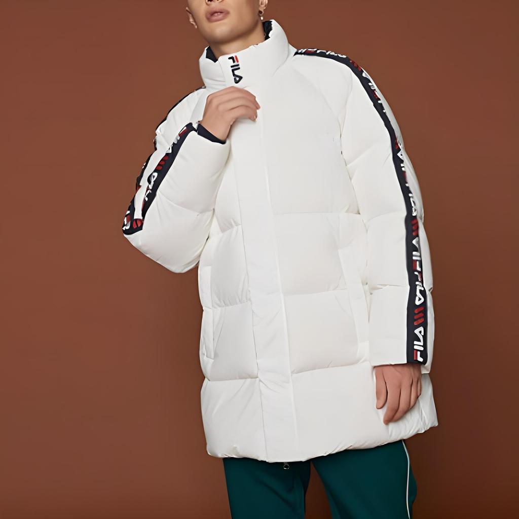FILA Down Jackets Unisex White Stand Collar Moderate Other FS2DJB4103X-OWH