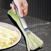 Scallion Cutter Stainless Steel Chopped Green Onion Knife Multi-Blade Herb Cutter Multifunctional Kitchen Shredding Knife for Vegetables Onion Garlic