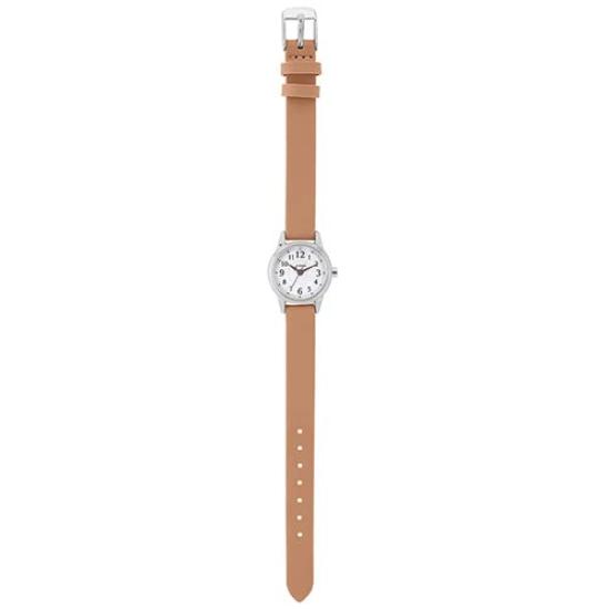 J-AXIS Unisex Mini Analog Watch, Easy-to-Read Series, Faux Leather Belt, Compact Casual Design, Lightweight