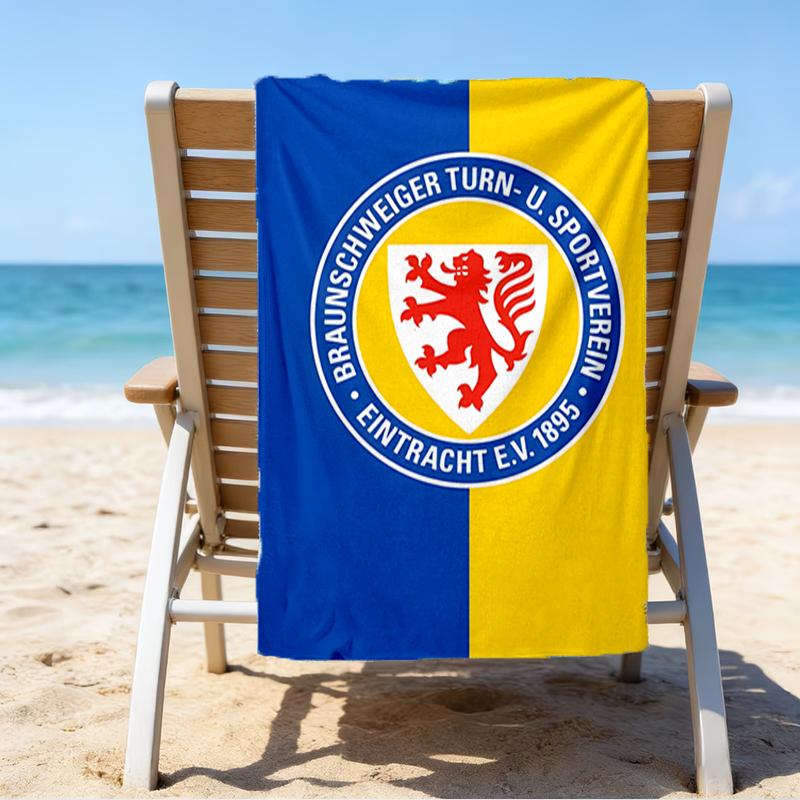 Braunsch-weiger Sports Emblem Beach Towel - Soft, Absorbent Microfiber, Lightweight, Ideal for The Beach, Parties, Travel, Camping fan gifts