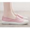 New Spring Summer Cloth Shoes Women Flat Fashion Brand Ladies Slip-on Shoes Black White Pink