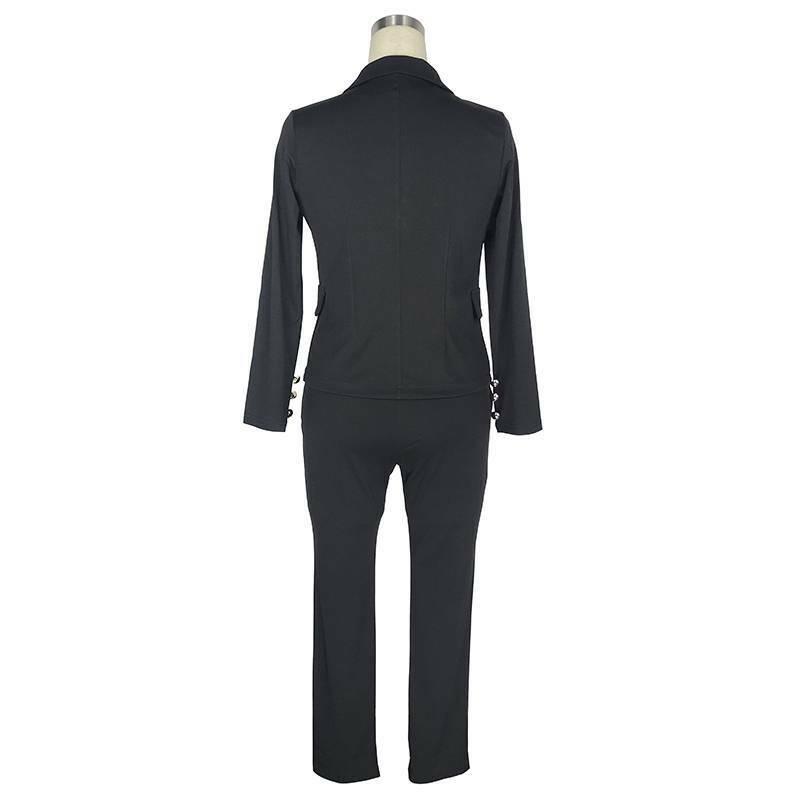 Повседневный модный женский костюм, комплект из 2 предметов