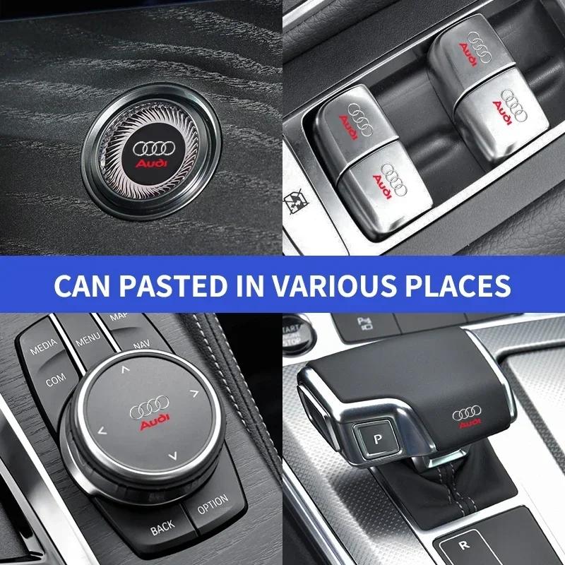 5/10pcs Car Interior Dekoration Stickers Badges Emblem Auto Styling For q2 SLINE A3 A4 A5 A7 A8 Q3 Q5 Q7 S3 S4 S5 S6 S7