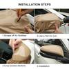 Premium Ultra Glossy Desert Sand Beige Wrap PET Vinyl Film Car Whole Body PVC Decal Protective DIY Cover Auto Tuning Accessories