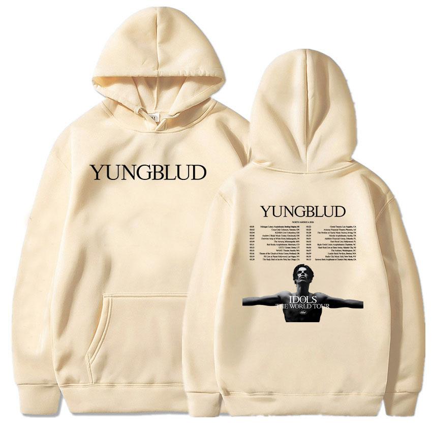 Yungblud 2026 Североамериканские Худи Кумиры Мировой Тур Графический Принт Свитшоты С Длинным Рукавом Зимние Худи Пуловеры Топы