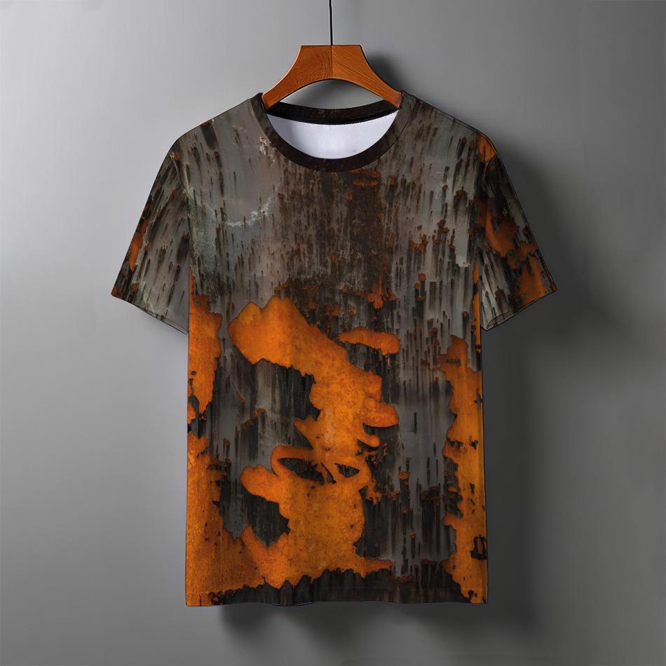 Графика Абстрактное Искусство 3D Печать Футболки Мужские Женские Футболка с Коротким Рукавом Оверсайз Футболки Харадзюку Y2k Топы Мужская Одежда