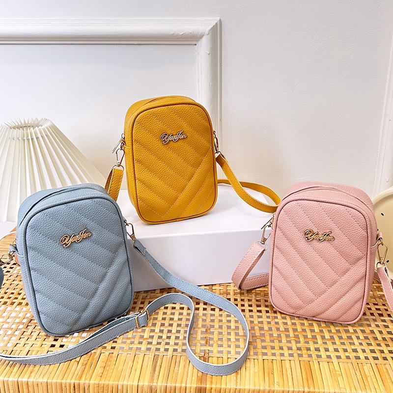 Новая сумка для мобильного телефона для женщин Саржевая сумка через плечо