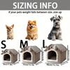 Detachable Cat Cave Bed - Winter Warm Pet House for Cats & Small Dogs, Soft Polyester Cave Nest with Removable Washable Cover