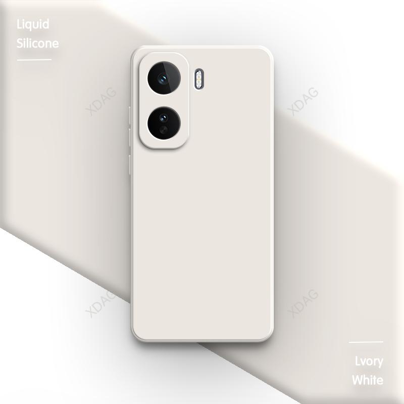 Конфетный цветной чехол из жидкого силикона для vivo iQOO Neo11 Neo 11 5G Китай Мягкий Оригинальный Высококачественный Прямоугольный Бампер