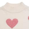 2025 Autumn/Winter Women's Christmas Love Jacquard Knit Sweater - European/American Style Semi-High Neck